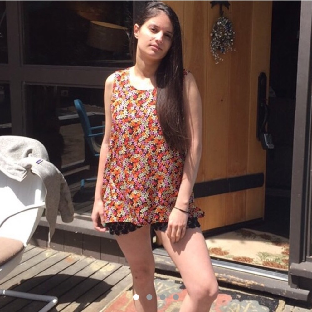 Flower print shirt